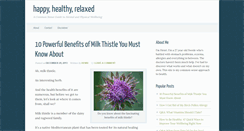 Desktop Screenshot of happyhealthyrelaxed.com