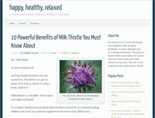 Tablet Screenshot of happyhealthyrelaxed.com